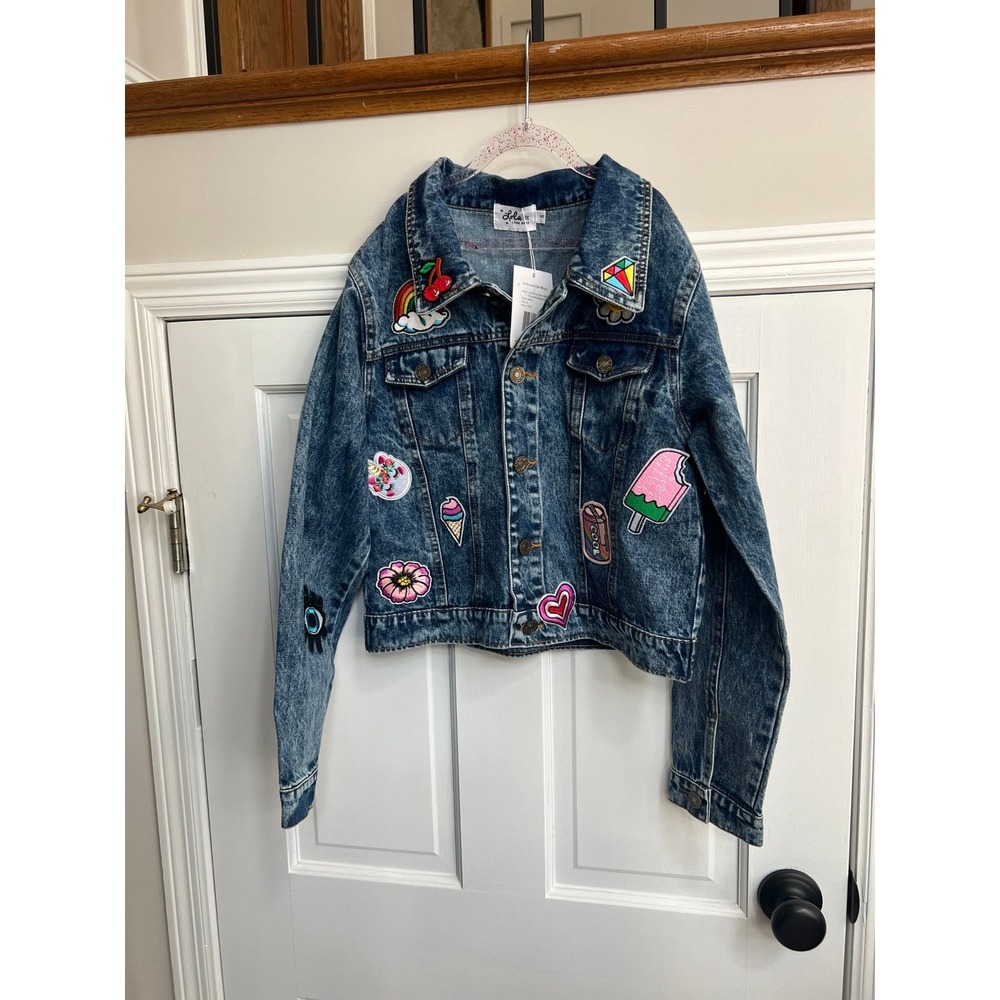 Lola & the Boys women's small Jean jacket‎ nwt